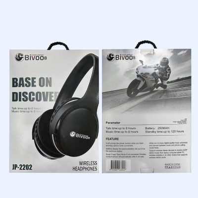 BIVOOB JP-2202 Wireless Headphones: Talk & Music Time 8 hours