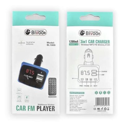 Bivoob BL-1009 3in1 MP3 Car Charger + FM Player